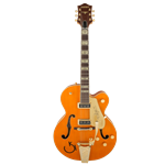 Gretsch 2401357822 G6120T-55 Vintage Select Edition '55 Chet Atkins® Hollow Body with Bigsby®, TV Jones®, Vintage Orange Stain Lacquer