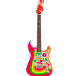 0140610772 Fender George Harrison Rocky Stratocaster®, Rosewood Fingerboard, Hand Painted Rocky Artwork Over Sonic Blue