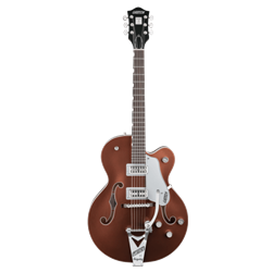 Gretsch 2401157831 G6118T Players Edition Anniversary™ Hollow Body with String-Thru Bigsby®, Rosewood Fingerboard, Two-Tone Copper Metallic/Sahara Metallic