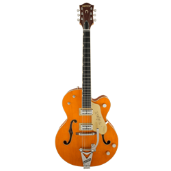 Gretsch 2401353822 G6120T-59 Vintage Select Edition '59 Chet Atkins® Hollow Body with Bigsby®, TV Jones®, Vintage Orange Stain Lacquer