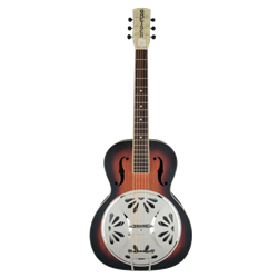 Gretsch 2716013503 G9220 Bobtail™ Round-Neck A.E., Mahogany Body Spider Cone Resonator Guitar, Fishman® Nashville Resonator Pickup, 2-Color Sunburst