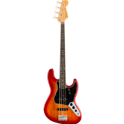 Fender 0176508873 Rarities Flame Ash Top Jazz Bass®, Ebony Fingerboard, Plasma Red Burst